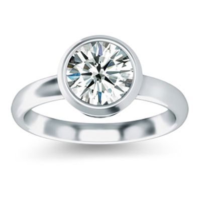 少女之心-白18K金钻石戒指