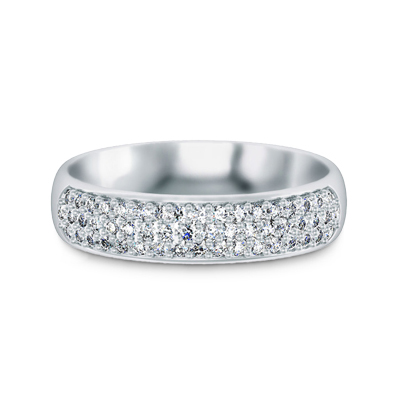 女神-白18K金钻石戒指