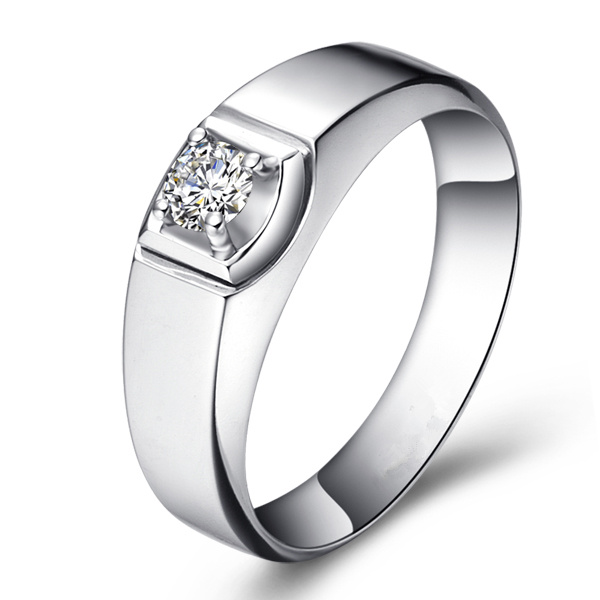 一代天骄-白18K金钻石戒指
