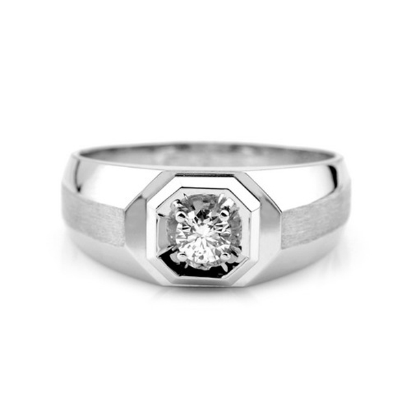 圣路易斯-白18K金钻石戒指
